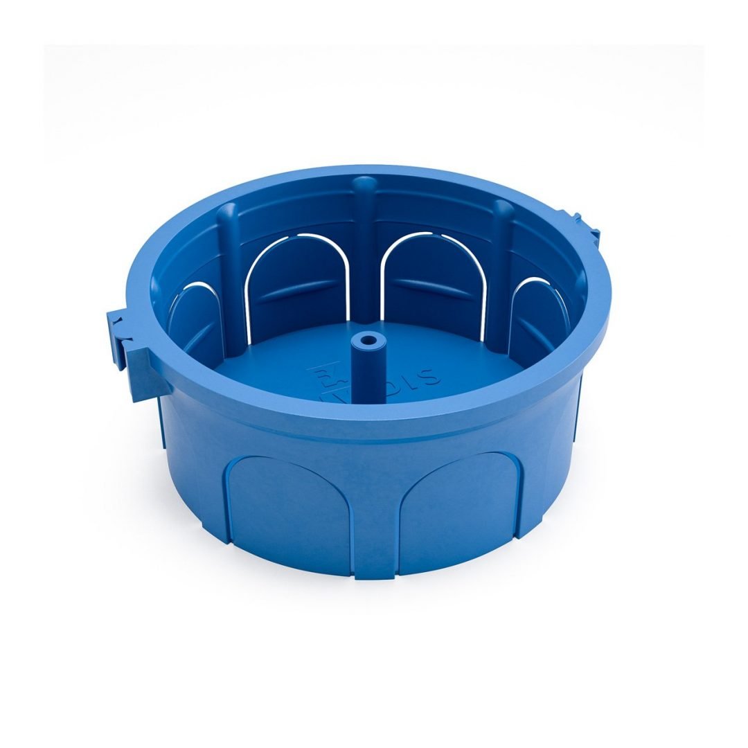 Caixa de derivação redonda montada Ø73